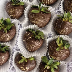 Chocolate Dipped Golden Strawberries
