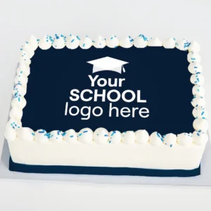 Logo School Graduation sheet cake
