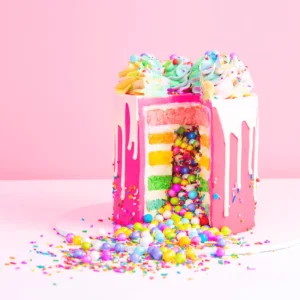 Rainbow Candy Surprise Spill Cake | Choose Your Color
