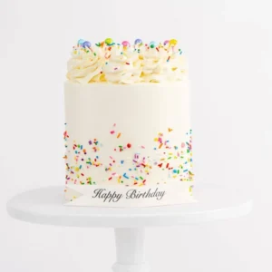 Gluten Free ultimate confetti birthday cake
