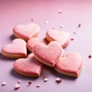 Glam Heart Cookies